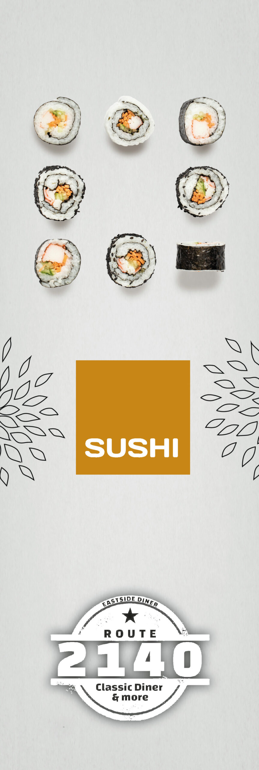 Sushi Speisekarte Seite 1
